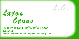 lajos otvos business card